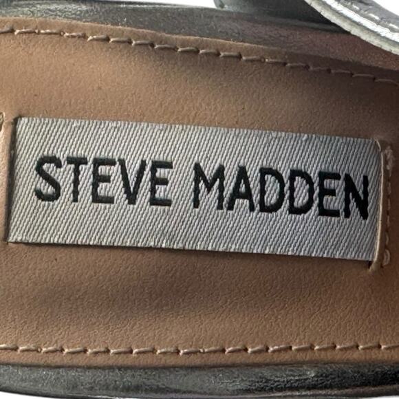 Steve Madden Silver HAVYNN Silver point toe Heels Size 8.5 - Picture 8 of 14